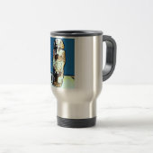 漫画のエジプトの像 トラベルマグ (正面右)