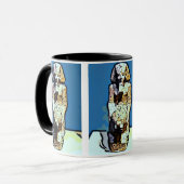 漫画のエジプトの像 マグカップ (正面左)