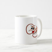 漫画のエビ コーヒーマグカップ (正面右)