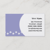 漫画のオーストラリアの牛犬/ケルピー 名刺 (裏面)