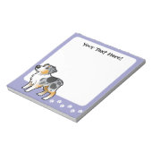 漫画のオーストラリアの羊飼い ノートパッド (回転)