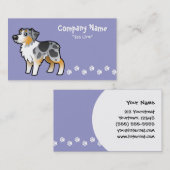 漫画のオーストラリア人の羊飼い 名刺 (正面/裏面)