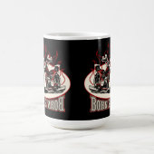 漫画のオートバイ コーヒーマグカップ (中央)