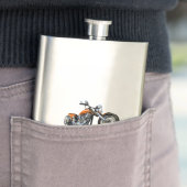 漫画のオートバイ フラスク (インサイチュ)