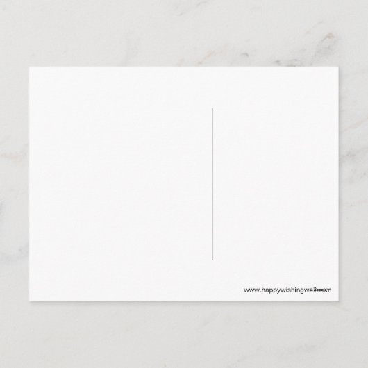 漫画のカエルのハートカードホップの豊富なバレンタインデー シーズンポストカード (裏面)