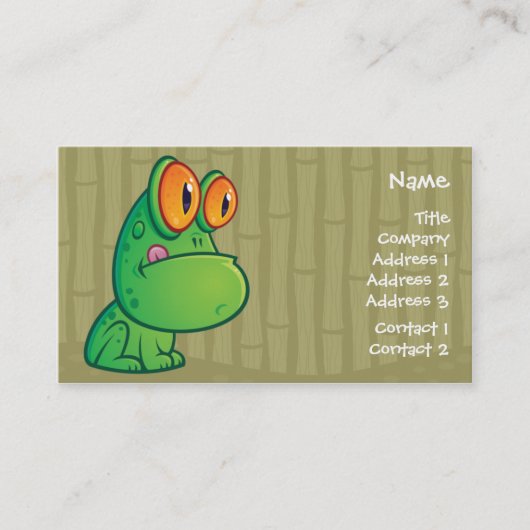 漫画のカエルビジネスCrad 名刺 (正面)