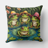 漫画のカエル クッション (裏面)