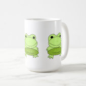 漫画のカエル コーヒーマグカップ (正面右)