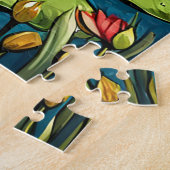 漫画のカエル ジグソーパズル (側面)