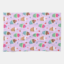 漫画のカップケーキパターン甘いデザートベーカリー