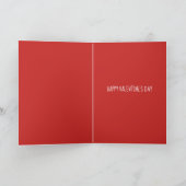 漫画のカップルのハートを一緒によくして下さい カード (内部)