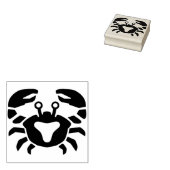 漫画のカニのアートスタンプ ラバースタンプ (押印)