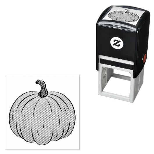 漫画のカボチャの形 セルフインキングスタンプ (インサイチュ)