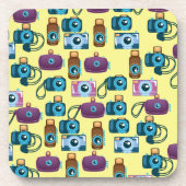 漫画のカメラパターン コースター (正面)