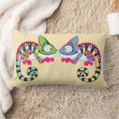 漫画のカメレオン ランバークッション (ブランケット)