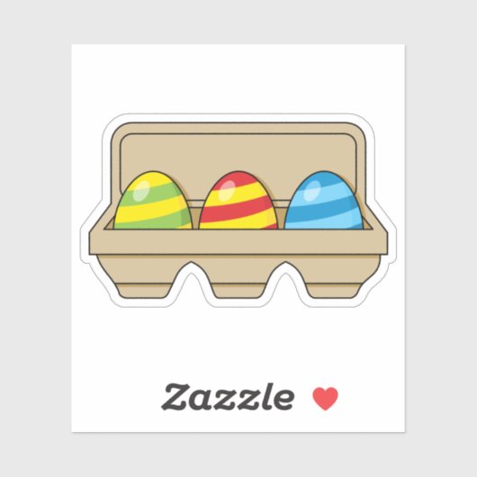 漫画のカラフルイースター卵のパック シール (シート)