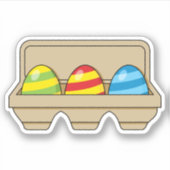 漫画のカラフルイースター卵のパック シール (正面)