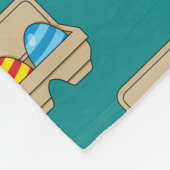 漫画のカラフルイースター卵のパック フリースブランケット (角)