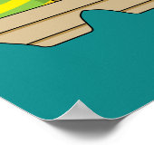 漫画のカラフルイースター卵のパック ポスター (角)