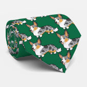 漫画のカーディガンのウェルシュコーギー ネクタイ (ロール)