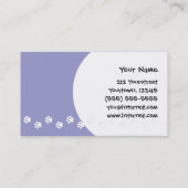 漫画のカーディガンのウェルシュコーギー 名刺 (裏面)