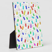 漫画のガラス試験管 フォトプラーク (側面)