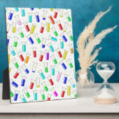 漫画のガラス試験管 フォトプラーク (側面)