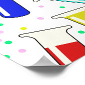 漫画のガラス試験管 ポスター (角)