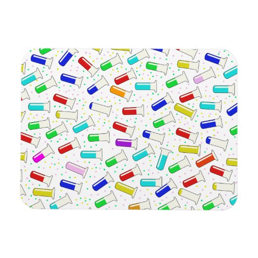 漫画のガラス試験管 マグネット (横)