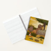 漫画のキッズジャングル動物 ノートブック (内部)