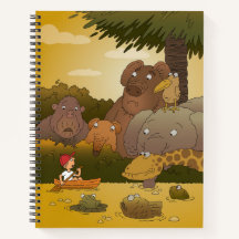 漫画のキッズジャングル動物