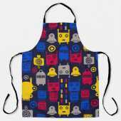 漫画のキッズロボット エプロン (正面)