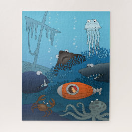 漫画のキッド潜水艦の海底の世界 ジグソーパズル