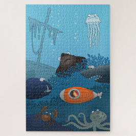 漫画のキッド潜水艦の海底の世界 ジグソーパズル