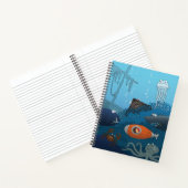 漫画のキッド潜水艦の海底の世界 ノートブック (内部)