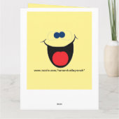 漫画のキャラクターの誕生日 カード (裏面)