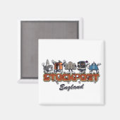 漫画のキャラクターを保護する マグネット (正面/裏面)