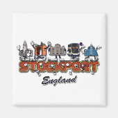 漫画のキャラクターを保護する マグネット (正面)