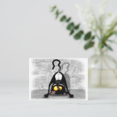 漫画のキャラクターを逆おもしろいにした猫 名刺 (スタンド正面)