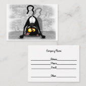 漫画のキャラクターを逆おもしろいにした猫 名刺 (正面/裏面)