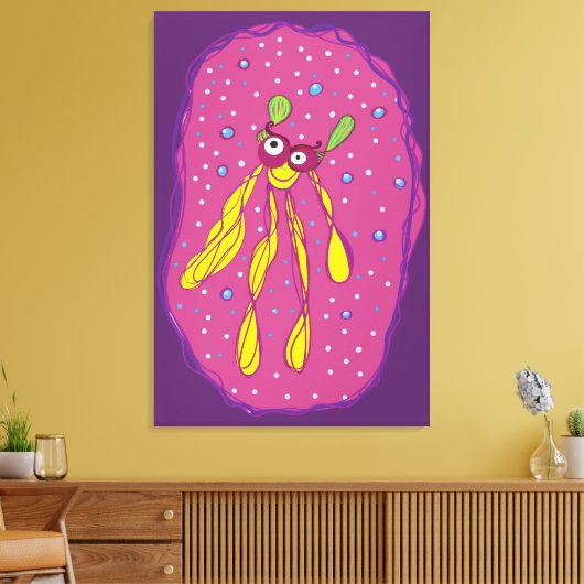 漫画のキャラクター独身のウォールアート キャンバスプリント (インサイチュ (リビング))