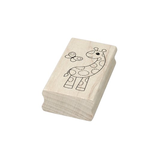 漫画のキリンと蝶の色を私 ラバースタンプ (スタンプ)