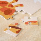 漫画のキリン：フローラサバンナパターン ジグソーパズル (側面)