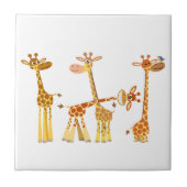 漫画のキリン：群れのタイル タイル (正面)