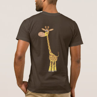 漫画のキリンTシャツ(背中) Tシャツ