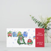 漫画のキーウィのメリークリスマスカード シーズンカード (スタンド正面)