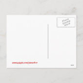 漫画のクリスマスのマウスのカスタムの文字 シーズンポストカード (裏面)