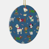 漫画のクリスマスカップ セラミックオーナメント (右)