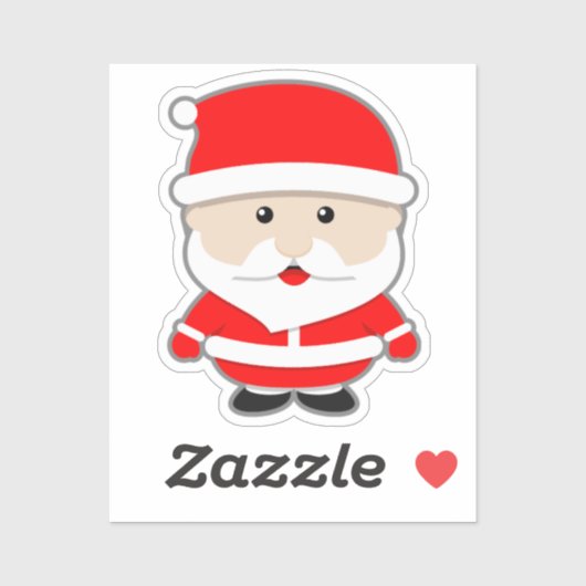 漫画のクリスマスサンタクロース シール (シート)