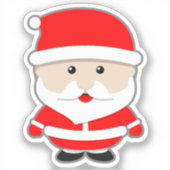 漫画のクリスマスサンタクロース シール (正面)